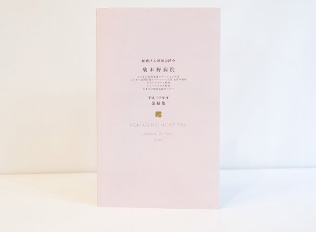 ホームページ制作事例：駒木野病院平成30年度業績集