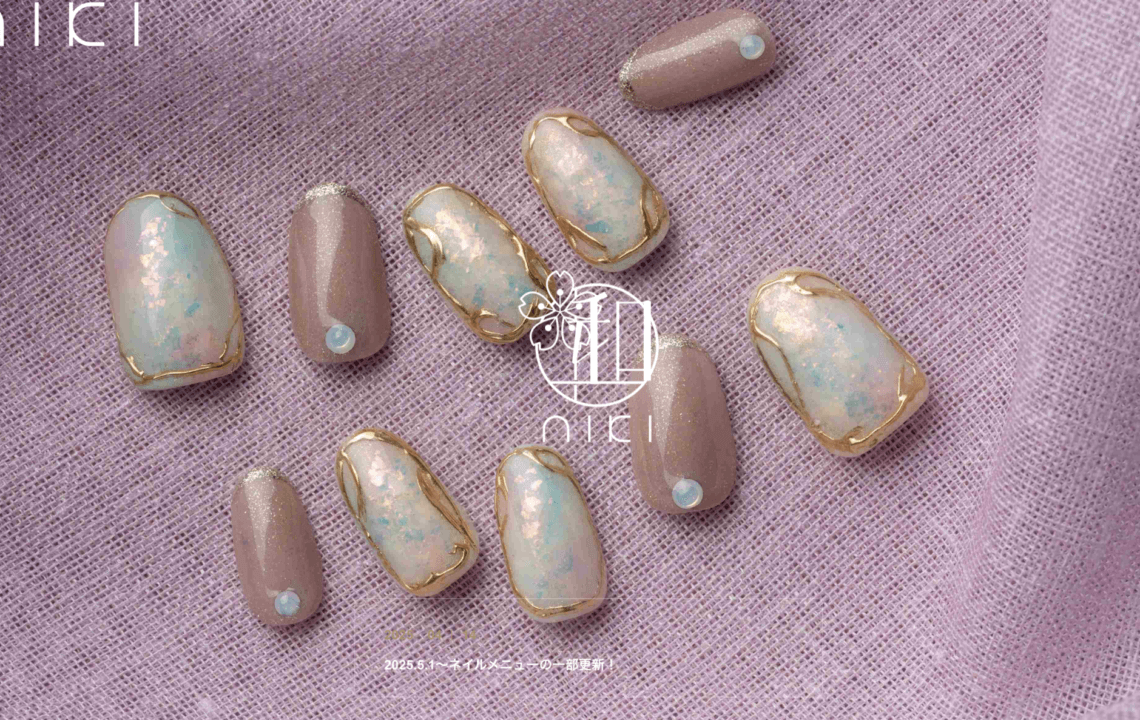 ホームページ・印刷物制作事例：ネイルサロン 和ーNIKIー ホームページ制作